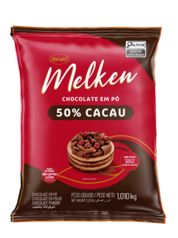Chocolate em Pó 50% Melken Harald 1,01KG
