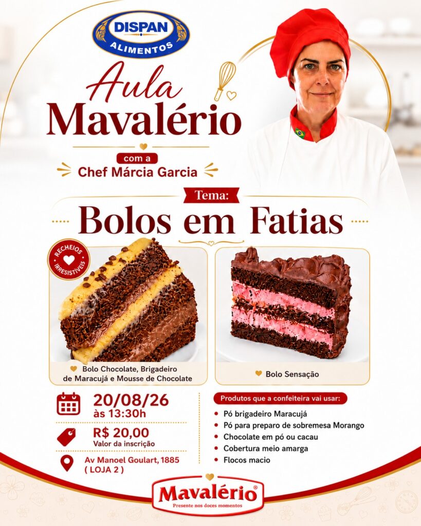 BOLOS EM FATIAS COM MÁRCIA GARCIA