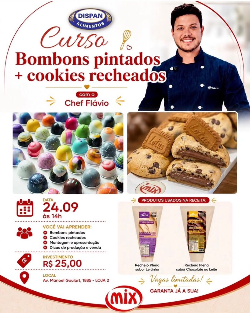 CURSO BOMBONS PINTADOS + COOKIES RECHEADOS